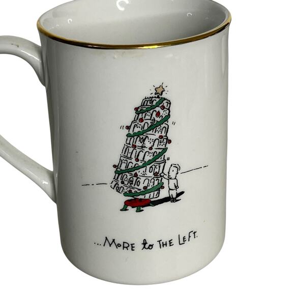 Merry Masterpieces Vintage Lot Of 4 Mugs Fine Porcelain Coffee Tea Holiday Humor - Picture 5 of 16